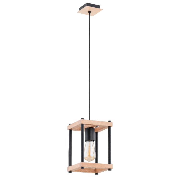 DASO DREWNIANA 1xE27 Alfa Lampa Wisząca 61391
