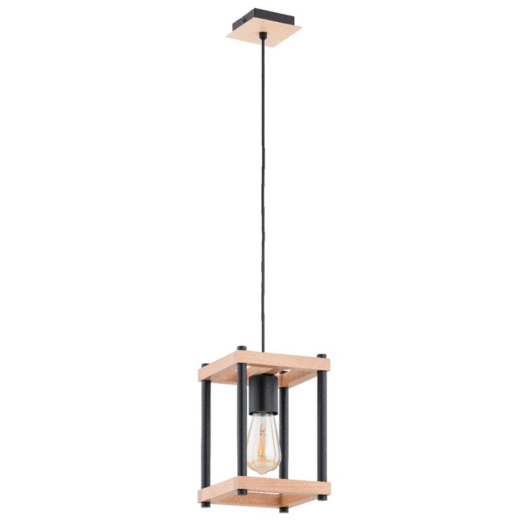 DASO DREWNIANA 1xE27 Alfa Lampa Wisząca