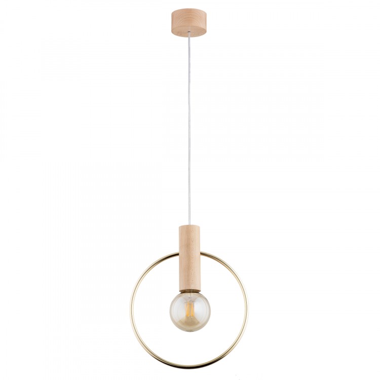 LABO DREWNIANA 1xE27 Alfa Lampa Wisząca 61140