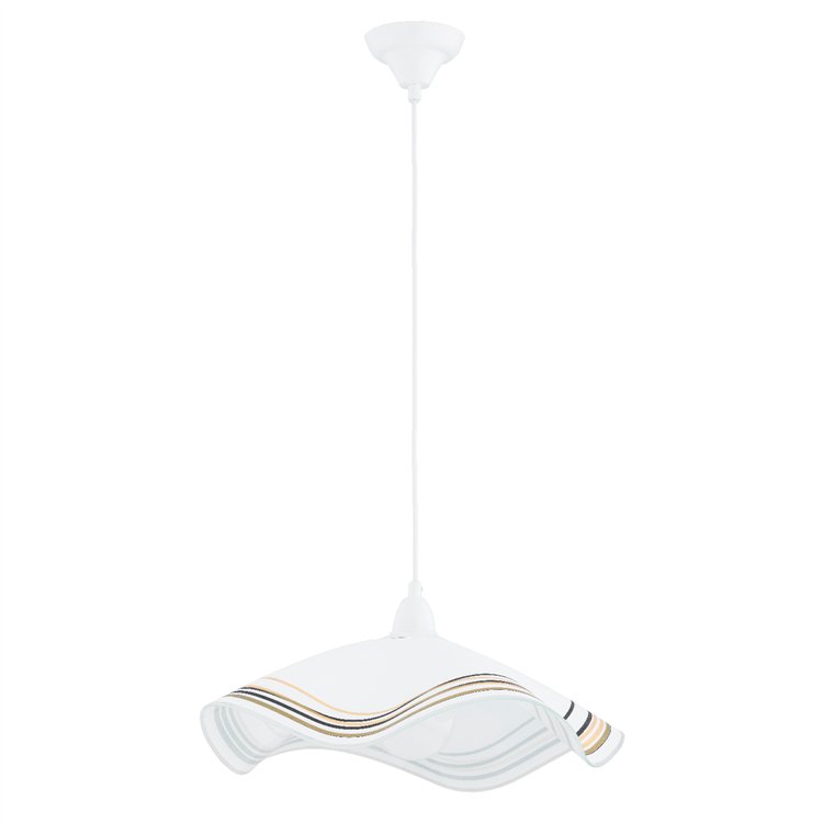 FLORES BIAŁA 1xE27 Alfa Lampa Wisząca