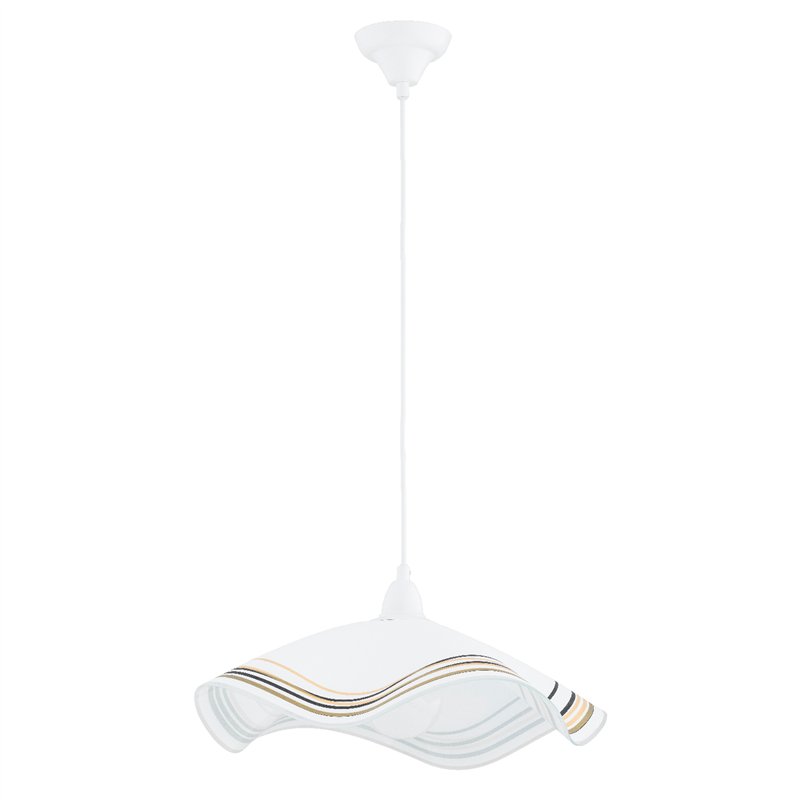 FLORES BIAŁA 1xE27 Alfa Lampa Wisząca FLORES BIAŁA 1xE27 Alfa Lampa Wisząca