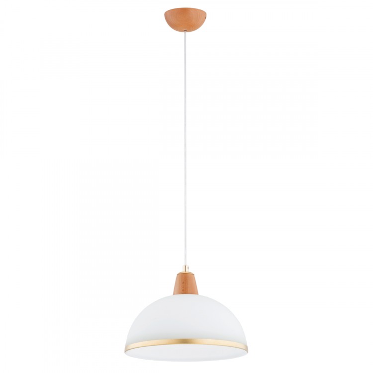 REY DREWNIANA 1xE27 Alfa Lampa Wisząca 61385