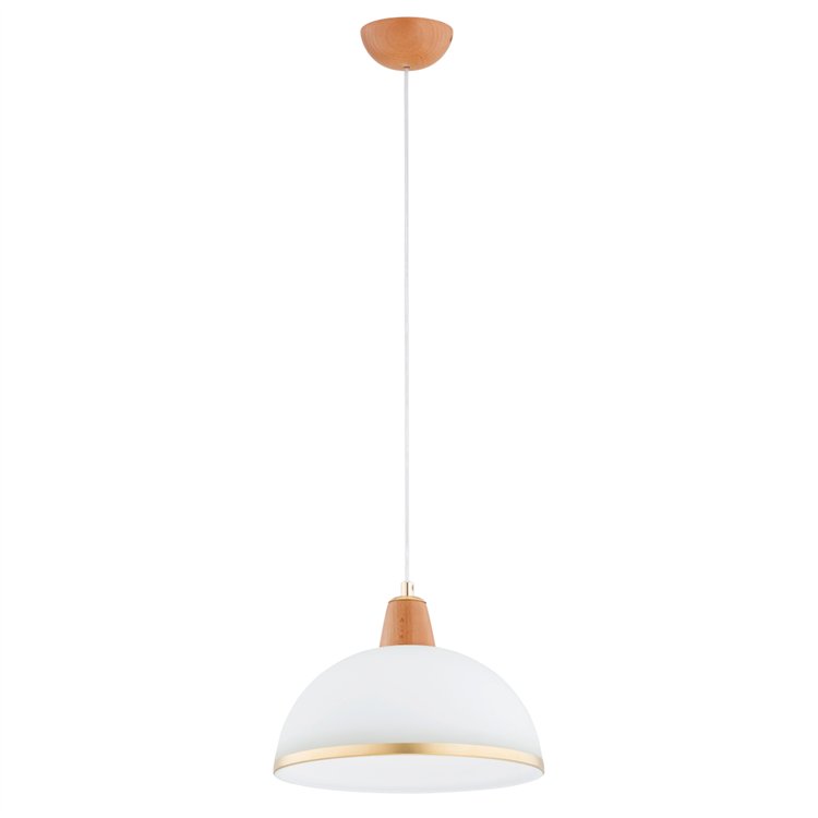 REY DREWNIANA 1xE27 Alfa Lampa Wisząca