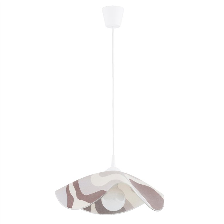 TOLKA BIAŁA 1xE27 Alfa Lampa Wisząca