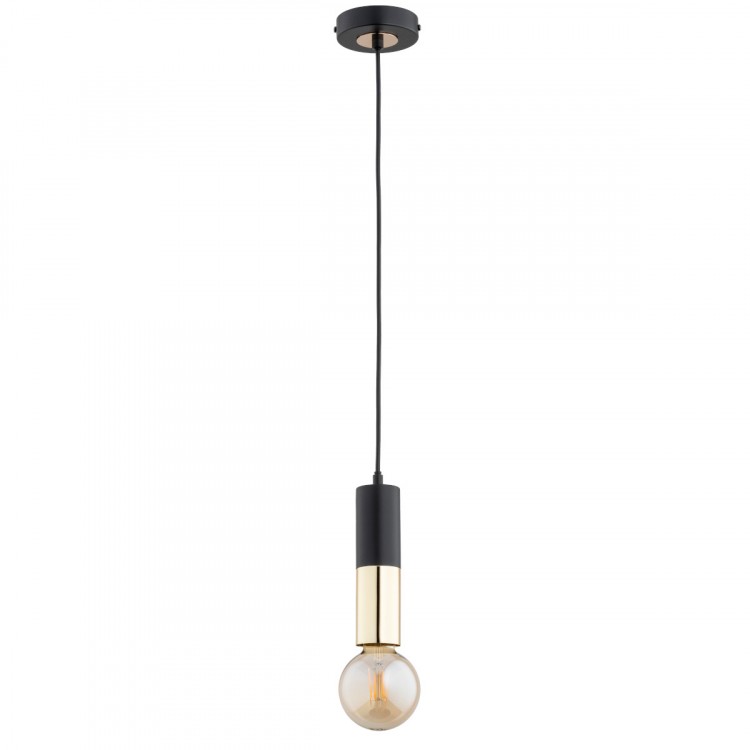 BOLID MIX CZARNO-ZŁOTA 1xE27 Alfa Lampa Wisząca 60953