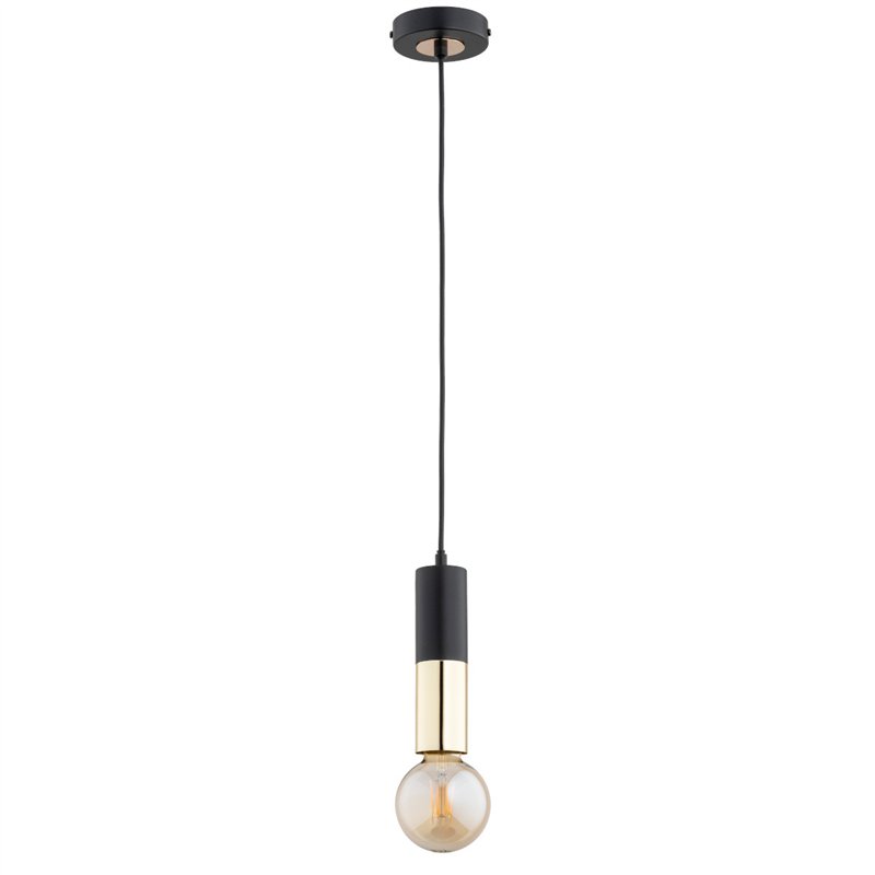 BOLID MIX CZARNO-ZŁOTA 1xE27 Alfa Lampa Wisząca BOLID MIX CZARNO-ZŁOTA 1xE27 Alfa Lampa Wisząca