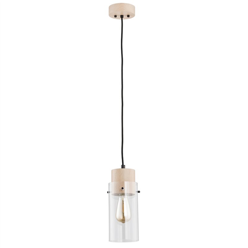 TANTUM DREWNIANA 1xE27 Alfa Lampa Wisząca TANTUM DREWNIANA 1xE27 Alfa Lampa Wisząca