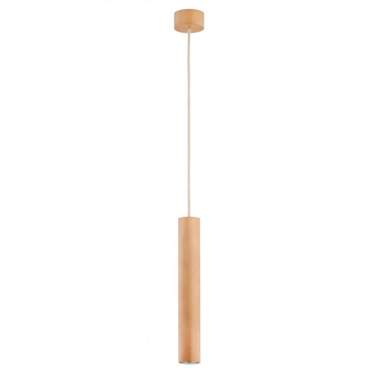 ANAID RUSTIKAL DREWNIANA 1xGU10 LED Alfa Lampa Wisząca 61162