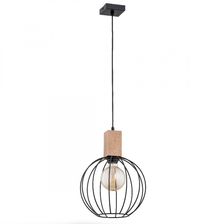ARIZAN DREWNIANA 1xE27 Alfa Lampa Wisząca 27801