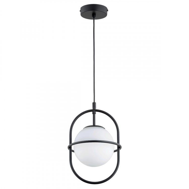 JUNO GLASS CZARNO-BIAŁA 1xE14 Alfa Lampa Wisząca 61284