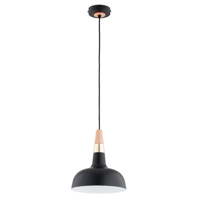 RODOS CZARNA & ZŁOTA 1xE27 Alfa Lampa Wisząca RODOS CZARNA & ZŁOTA 1xE27 Alfa Lampa Wisząca