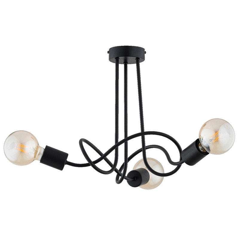 WINGO CZARNA 3xE27 Alfa Lampa Sufitowa WINGO CZARNA 3xE27 Alfa Lampa Sufitowa