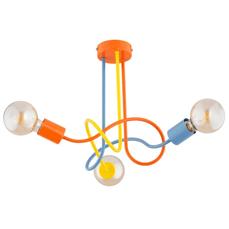 WINGO WIELOKOLOROWA 3xE27 Alfa Lampa Sufitowa WINGO WIELOKOLOROWA 3xE27 Alfa Lampa Sufitowa
