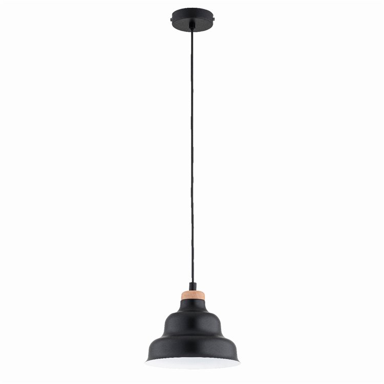 BAŁWANEK MAŁY CZARNY 1xE27 Alfa Lampa Wisząca