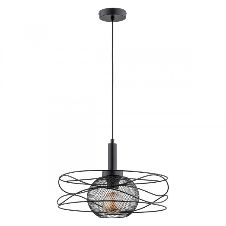 DIUK MIX CZARNA 1xE27 Alfa Lampa Wisząca 61305