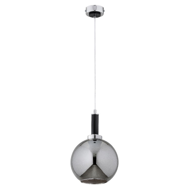 HETTY CZARNA & CHROM 1xE27 Alfa Lampa Wisząca 61392