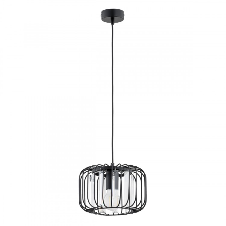 LEXA CZARNA 1xE27 Alfa Lampa Wisząca 61258