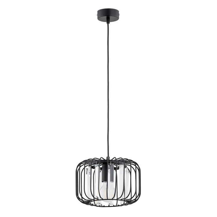 LEXA CZARNA 1xE27 Alfa Lampa Wisząca