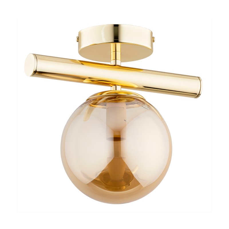 ERAL ZŁOTA 1xE14 Alfa Lampa Sufitowa ERAL ZŁOTA 1xE14 Alfa Lampa Sufitowa