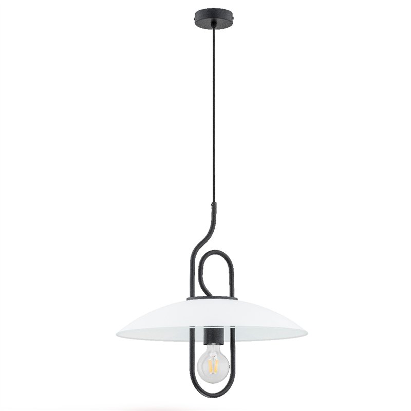 CHEE CZARNO-BIAŁA 1xE27 Alfa Lampa Wisząca CHEE CZARNO-BIAŁA 1xE27 Alfa Lampa Wisząca