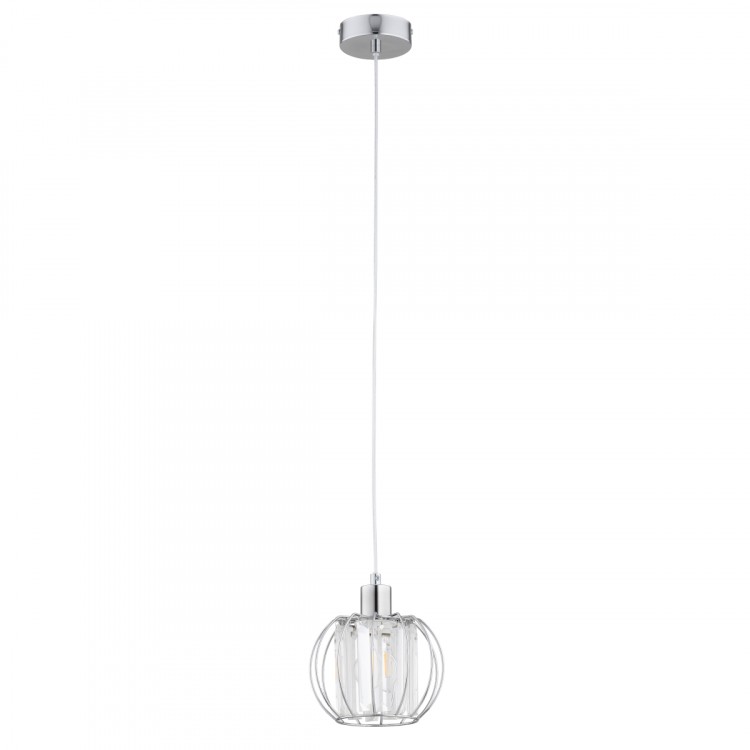 KRISTAL CHROM 1xE27 Alfa Lampa Wisząca 61409