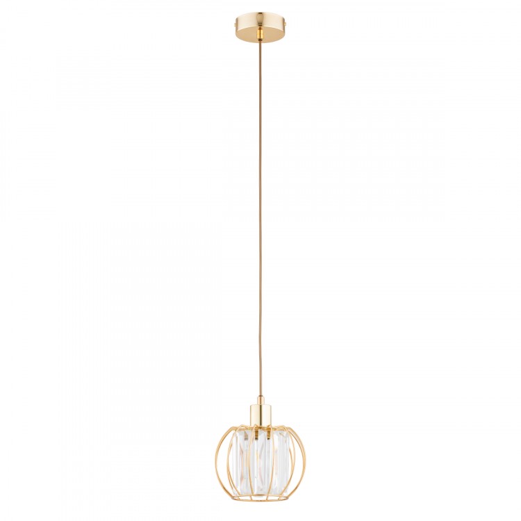 KRISTAL ZŁOTA 1xE27 Alfa Lampa Wisząca 61407