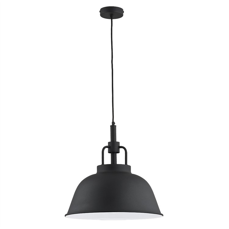 ALCANTARA CZARNA 1xE27 Alfa Lampa Wisząca