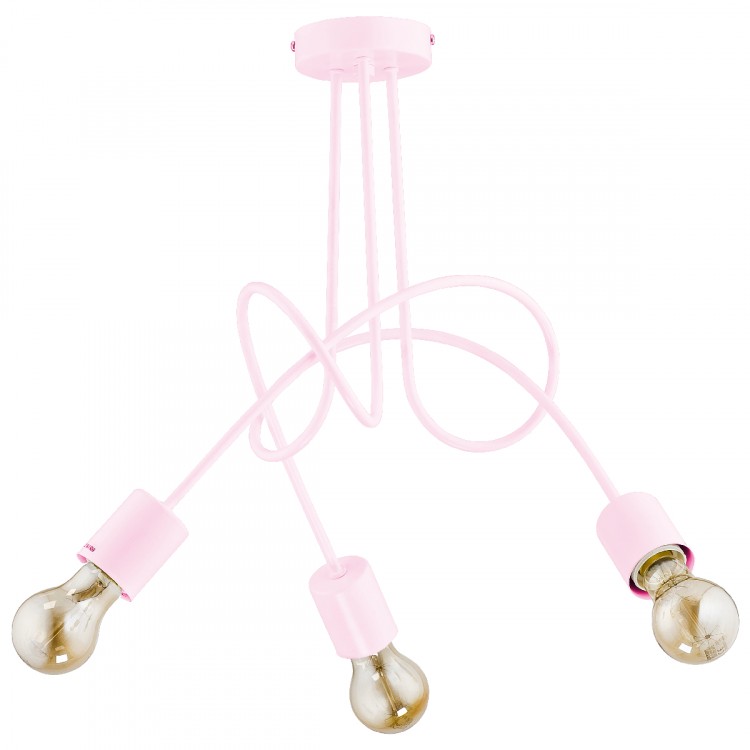 TANGO RÓŻOWA 3xE27 Alfa Lampa Sufitowa 28493