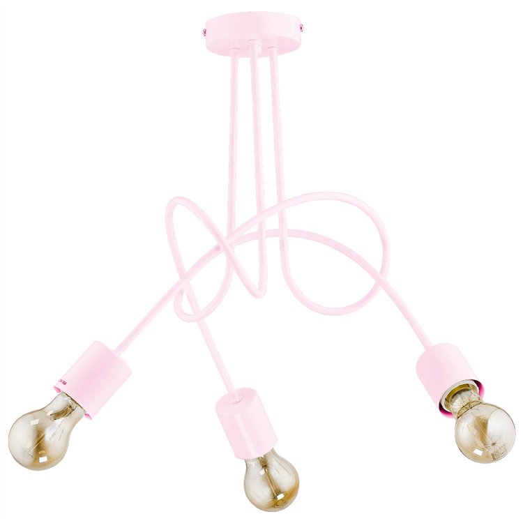 TANGO RÓŻOWA 3xE27 Alfa Lampa Sufitowa