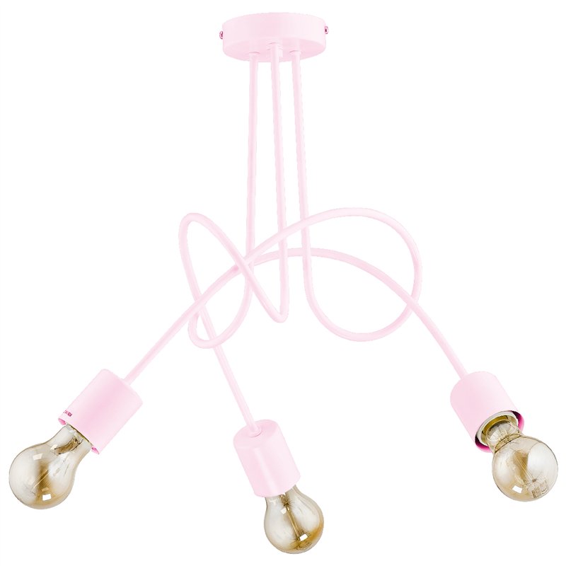 TANGO RÓŻOWA 3xE27 Alfa Lampa Sufitowa TANGO RÓŻOWA 3xE27 Alfa Lampa Sufitowa