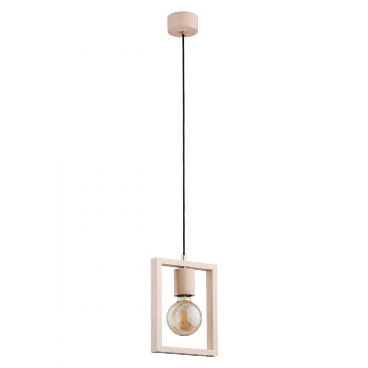 MILLA DREWNIANA 1xE27 Alfa Lampa Wisząca 61134