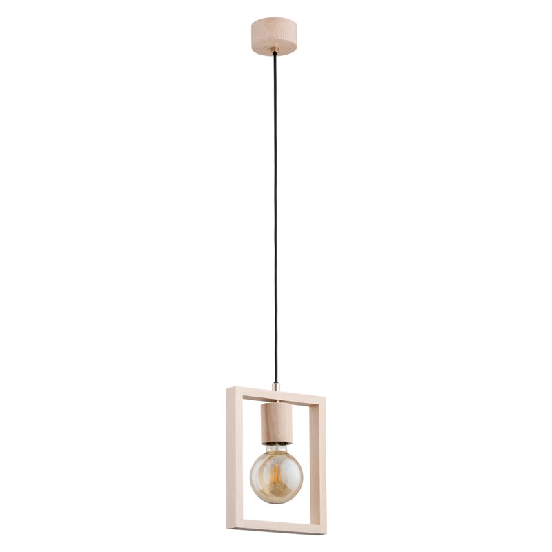 MILLA DREWNIANA 1xE27 Alfa Lampa Wisząca MILLA DREWNIANA 1xE27 Alfa Lampa Wisząca