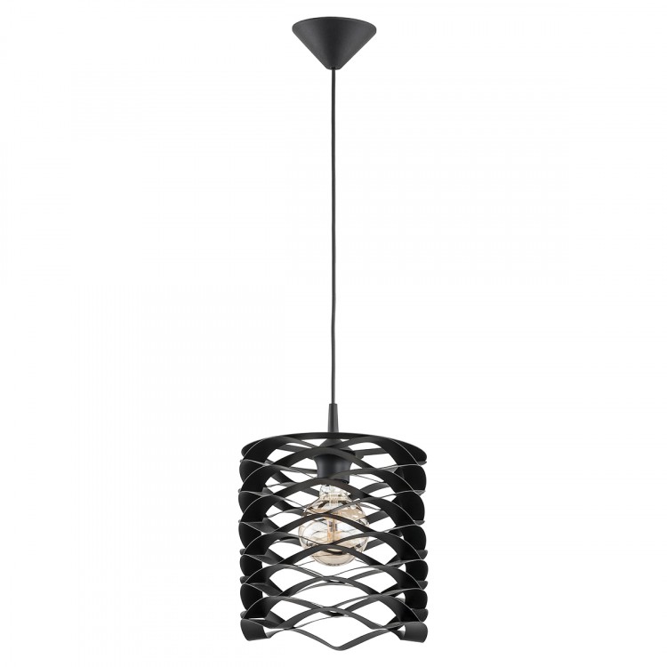 SPIKE CZARNA 1xE27 Alfa Lampa Wisząca 60559