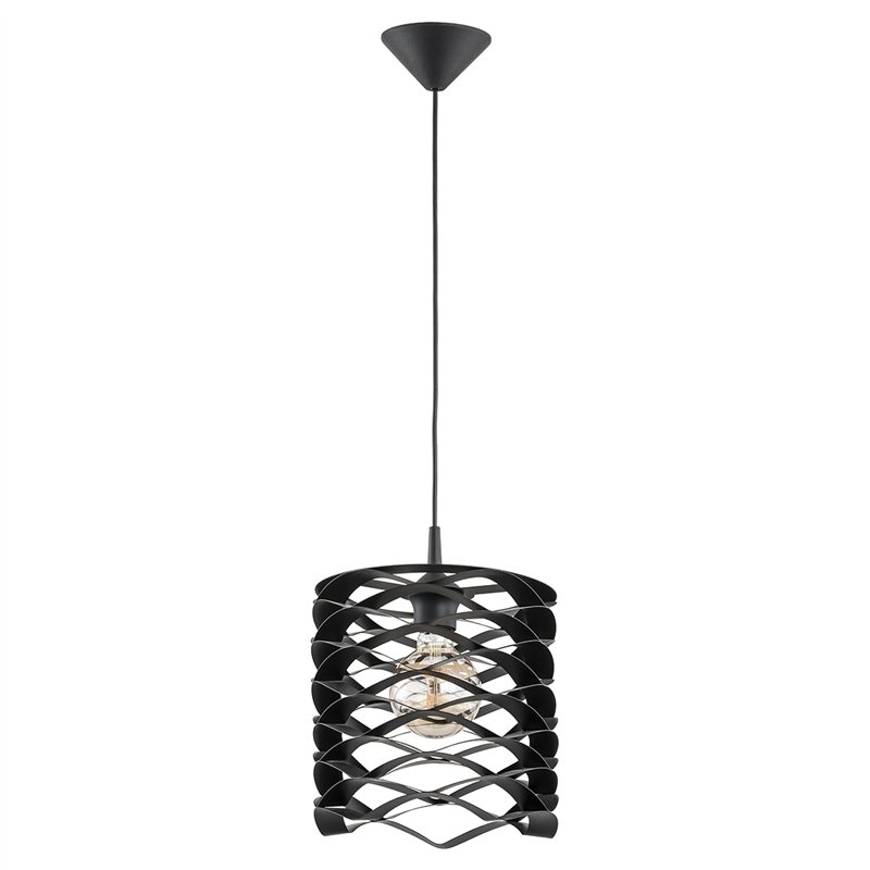 SPIKE CZARNA 1xE27 Alfa Lampa Wisząca SPIKE CZARNA 1xE27 Alfa Lampa Wisząca