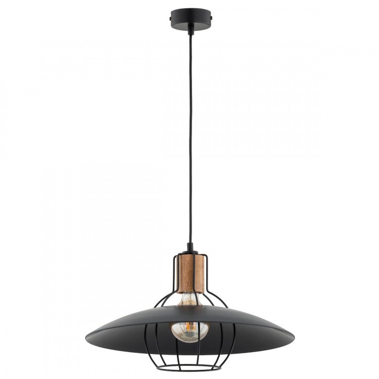 DOMINO GRAFITOWA 1xE27 Alfa Lampa Wisząca 61251