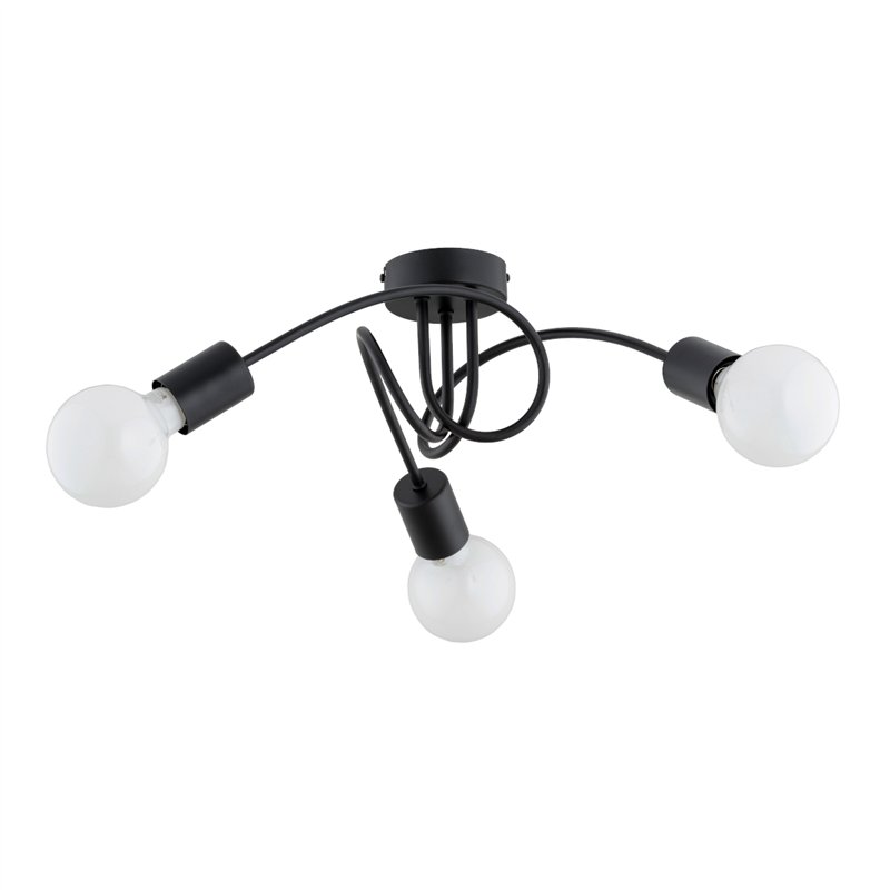 FARTA CZARNA 3xE27 Alfa Lampa Sufitowa FARTA CZARNA 3xE27 Alfa Lampa Sufitowa