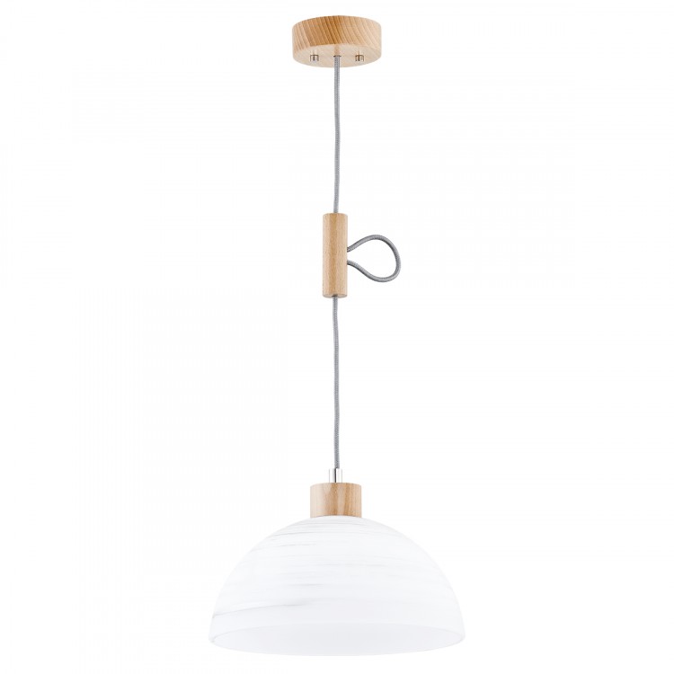HOLIDAY 2 DREWNIANA 1xE27 Alfa Lampa Wisząca 60349