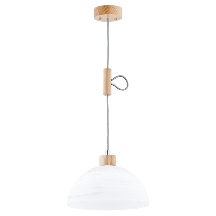 HOLIDAY 2 DREWNIANA 1xE27 Alfa Lampa Wisząca