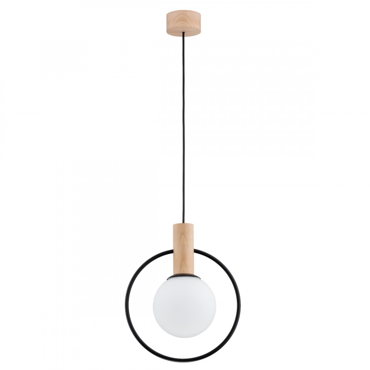 LABO GLASS DREWNIANA 1xE14 Alfa Lampa Wisząca 61137