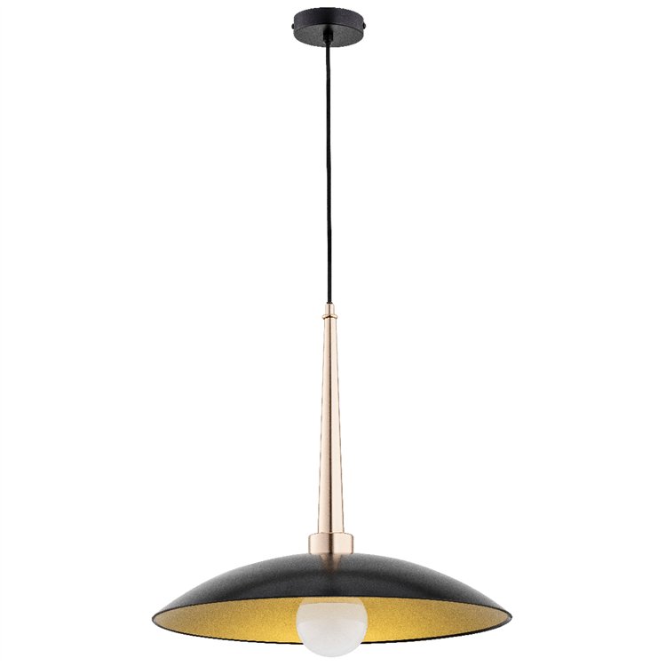 VELIAN CZARNA 1xE27 Alfa Lampa Wisząca