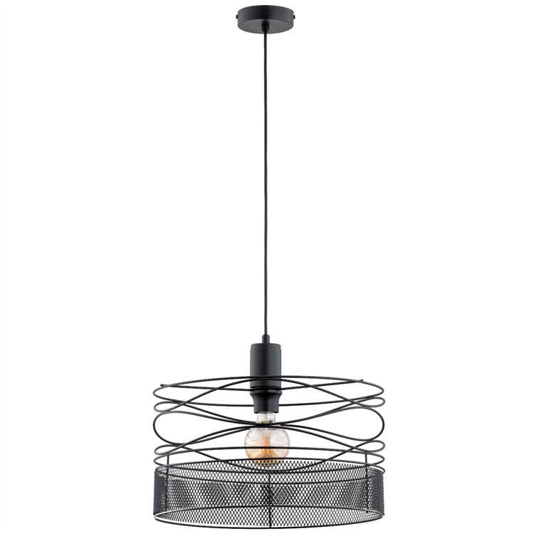 DIUK NET CZARNA 1xE27 Alfa Lampa Wisząca