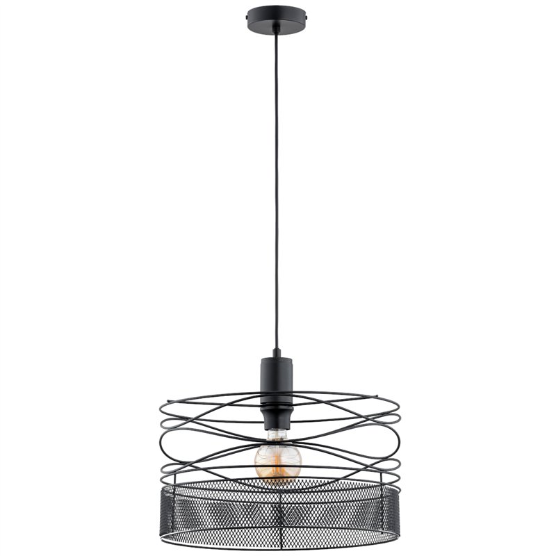 DIUK NET CZARNA 1xE27 Alfa Lampa Wisząca DIUK NET CZARNA 1xE27 Alfa Lampa Wisząca