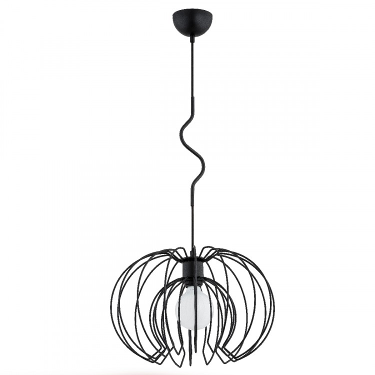 KIWI CZARNA 1xE27 Alfa Lampa Wisząca 60602