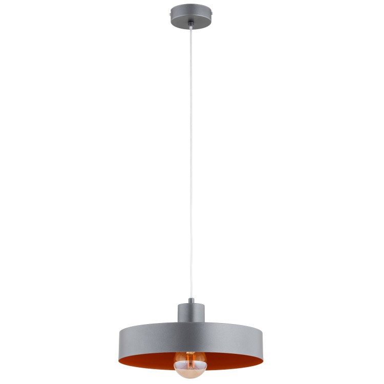NEVERA GRAFITOWA 1xE27 Alfa Lampa Wisząca 61447