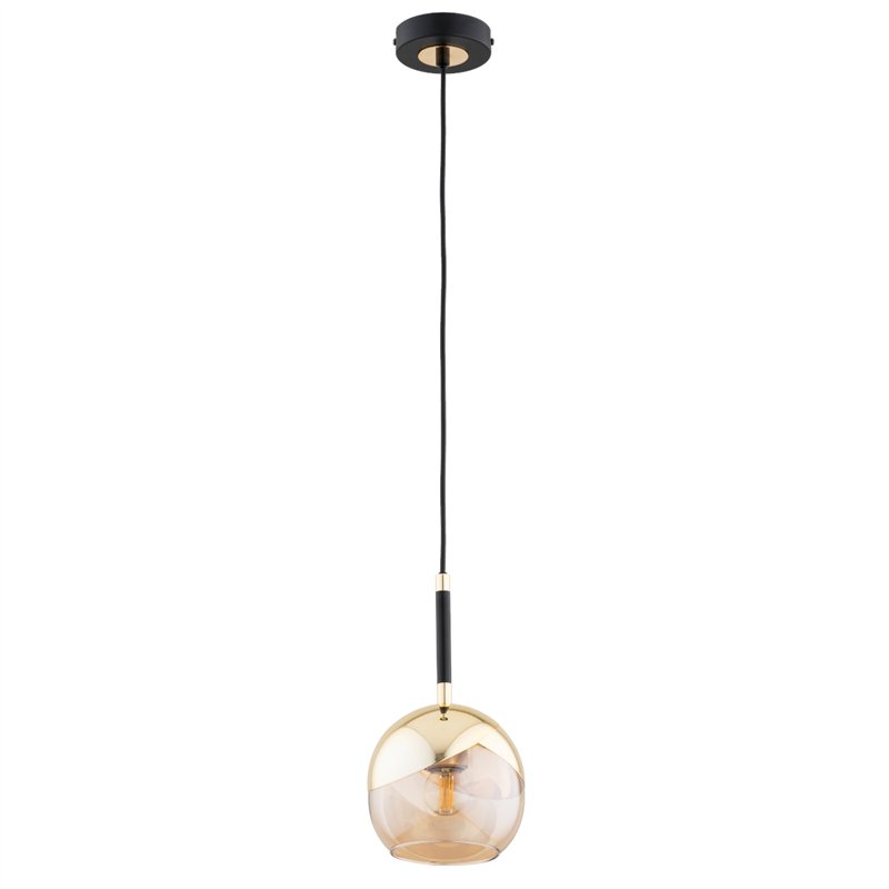 PRADA ZŁOTA & CZARNA 1xE27 Alfa Lampa Wisząca PRADA ZŁOTA & CZARNA 1xE27 Alfa Lampa Wisząca