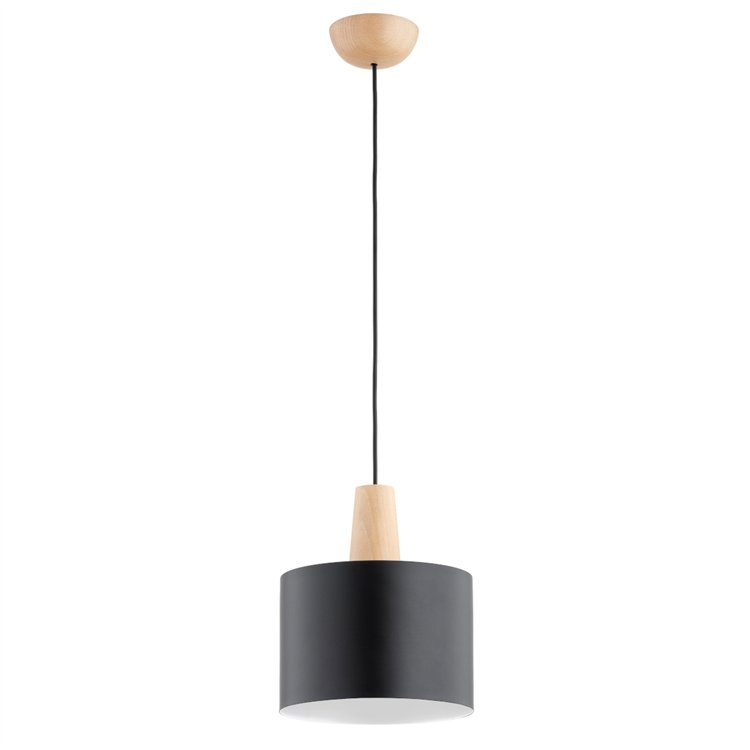 JUTA DREWNIANA 1xE27 Alfa Lampa Wisząca