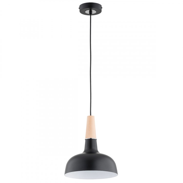 GOXA CZARNA 1xE27 Alfa Lampa Wisząca 61316