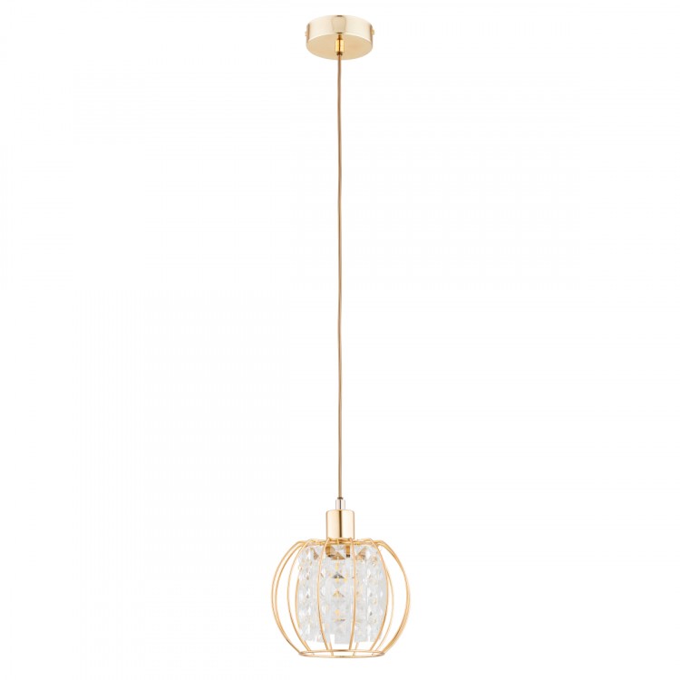 KRISTAL ZŁOTA MIX 1xE27 Alfa Lampa Wisząca 61408