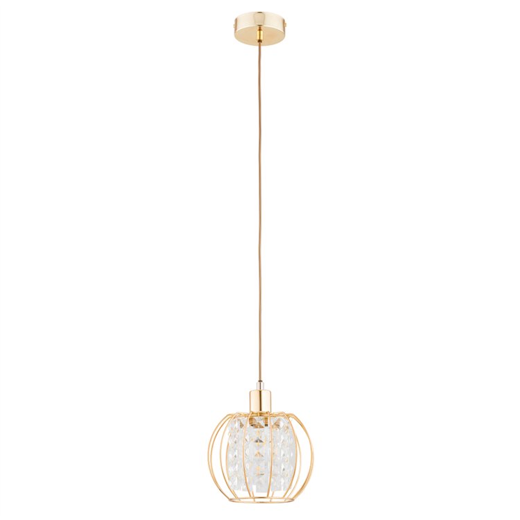 KRISTAL ZŁOTA MIX 1xE27 Alfa Lampa Wisząca