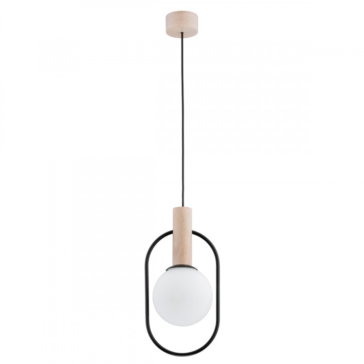MIKI DREWNIANA 1xE14 Alfa Lampa Wisząca 61151